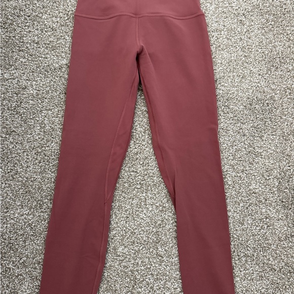 Lululemon Burgundy High-Waisted Leggings - Picture 1 of 3